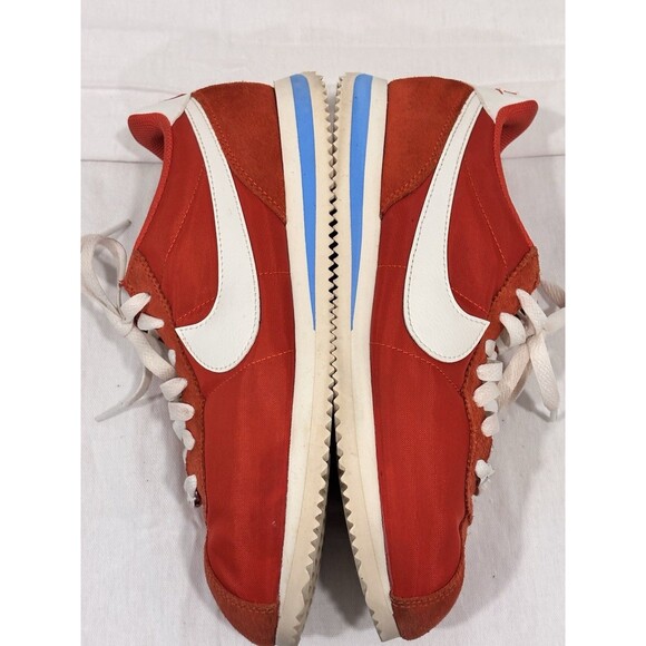 Nike Cortez Red White Nylon Suede Sneakers Women’s 10 D22795-601 Classic Retro - Picture 10 of 11
